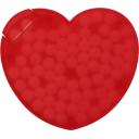 Image of Heart shaped plastic mint card