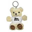 Image of Chester Bear Keyring with White T Shirt