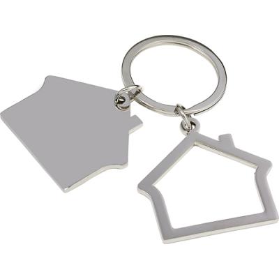 Image of Zinc alloy house keychain