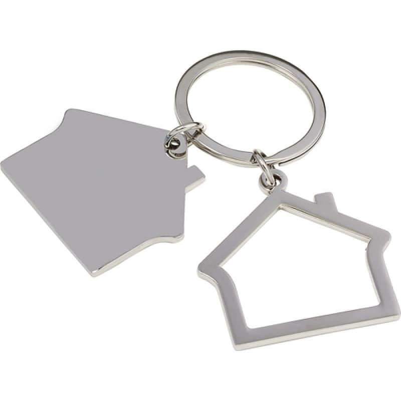 Image of Zinc alloy house keychain
