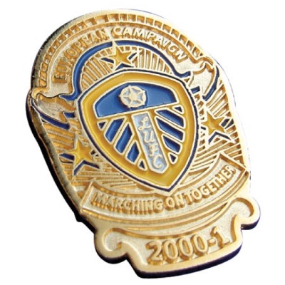 Image of Stamped Iron Soft Enamel Metal Badge (40mm)