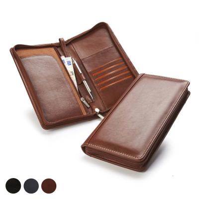 Image of Sandringham Nappa Leather Zipped Travel Wallet Colours