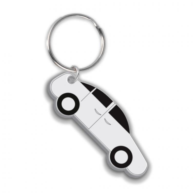 Image of Recycled Car Shape Keyring