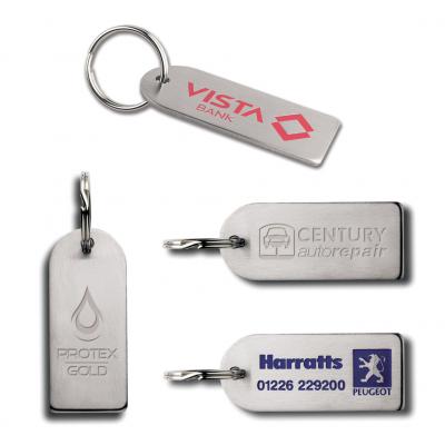 Image of Small Arch Shaped Stainless Steel Keyring